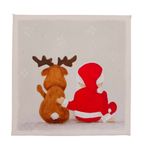 Le Père Noël et son renne