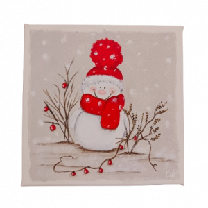 Bonhomme de neige illuminé