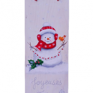 Bonhomme de neige et sa guirlande