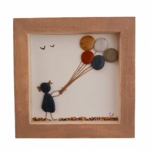Petite fille aux ballons