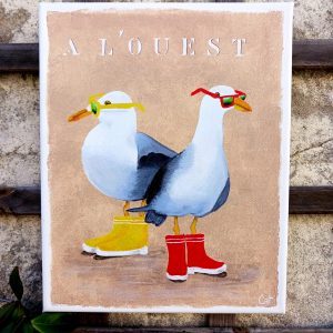 Goélands à l'Ouest